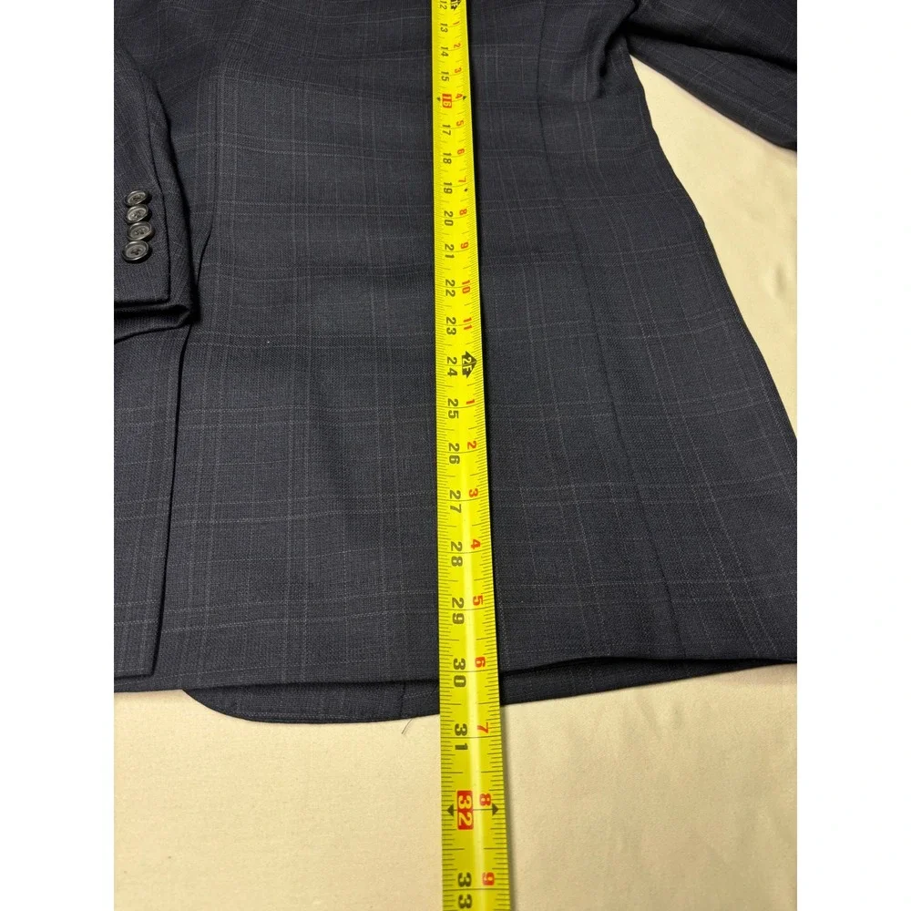 Brooks Brothers 1818 Madison Full Canvas Plaid Ethomas‎ 130 's Wool Blazer 46R